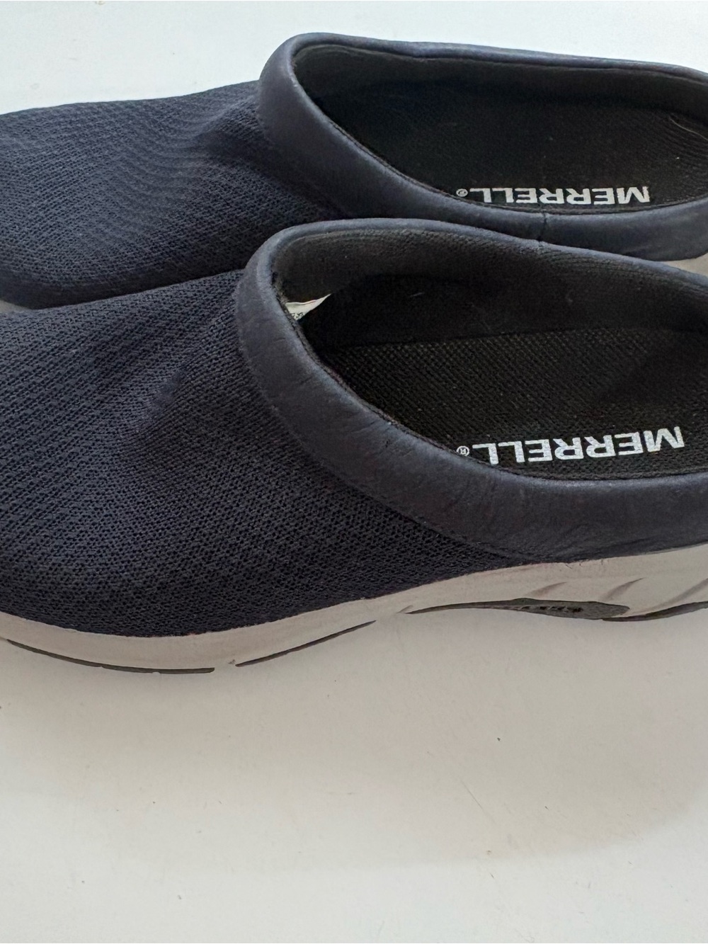 Merrell Navy-Blue “Breeze”Mesh Slip-On Clogs (Originally $120)Cool Comfort Tech.